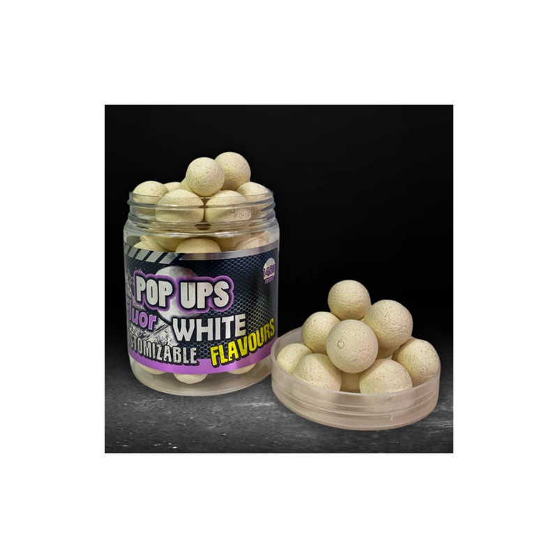 Pro Elite Baits - Pop Ups Customizable Flavour Fluor White Pro Elite Baits - Pop Ups Customizable Flavour Fluor White