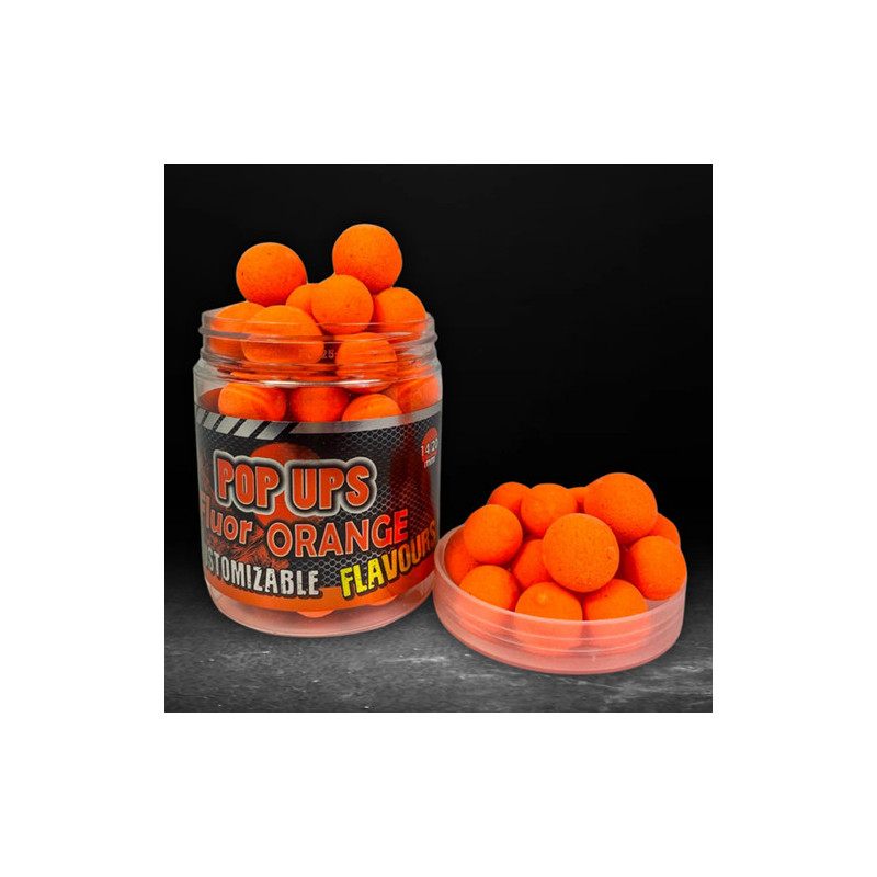 Pro Elite Baits - Pop Ups Customizable Flavour Fluor Orange Pro Elite Baits - Pop Ups Customizable Flavour Fluor Orange
