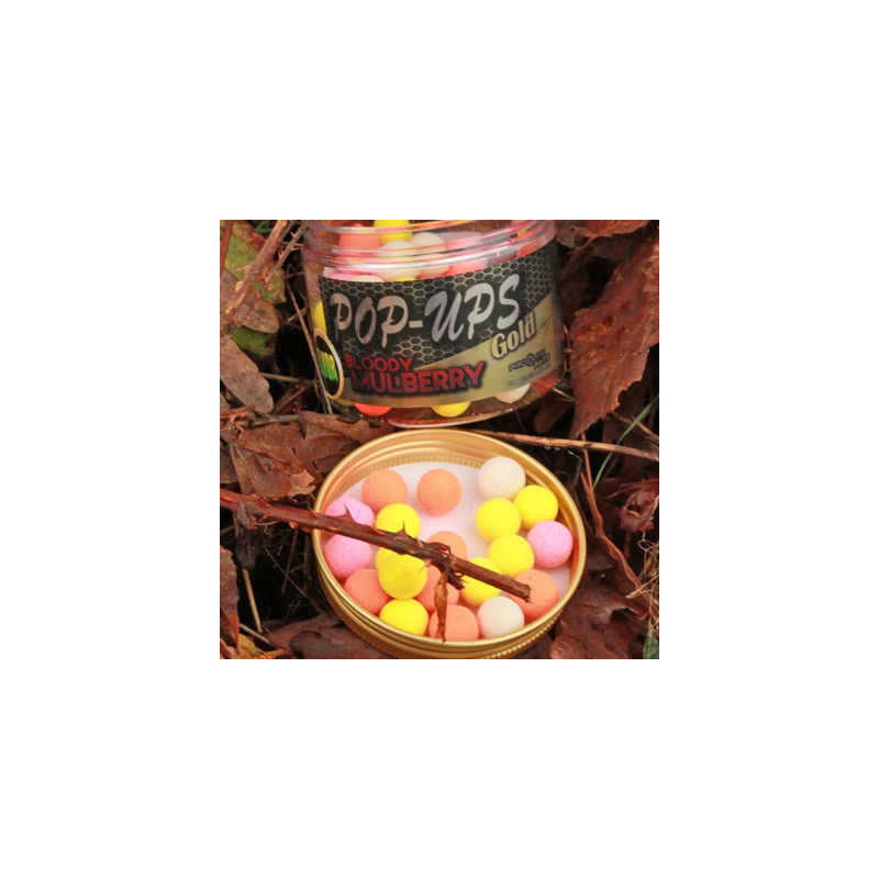 Pro Elite Baits - Pop Ups Gold Bloody Mulberry Fluo Pro Elite Baits - Pop Ups Gold Bloody Mulberry Fluo