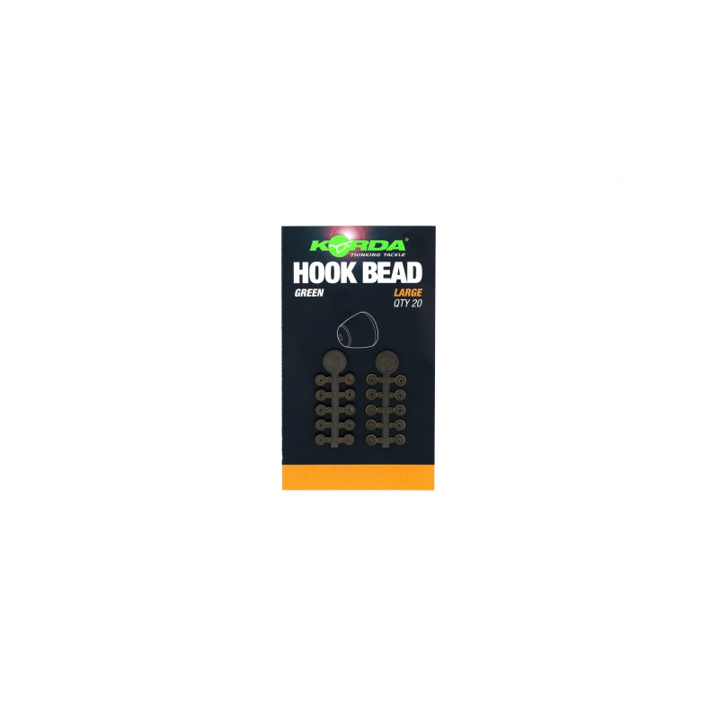 Korda - Perle pour hameçon Hook Bead Green Large Korda - Perle pour hameçon Hook Bead Green Large