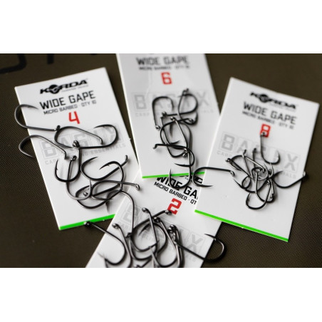 Korda - Hameçons Wide Gape Basix Micro Barbed