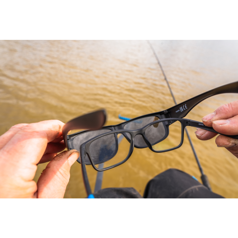 Preston Innovations - Sur-lunettes Overfit Sunglasses Smoke Lens Preston Innovations - Sur-lunettes Overfit Sunglasses Smoke Lens