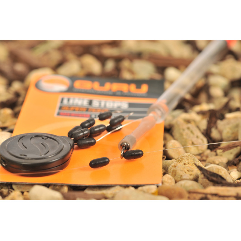 Guru - Stop Float Super Tight Line Stops Oval Black Guru - Stop Float Super Tight Line Stops Oval Black