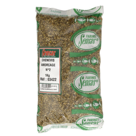 Sensas - Chènevis d'Amorçage n°2 en 1kg