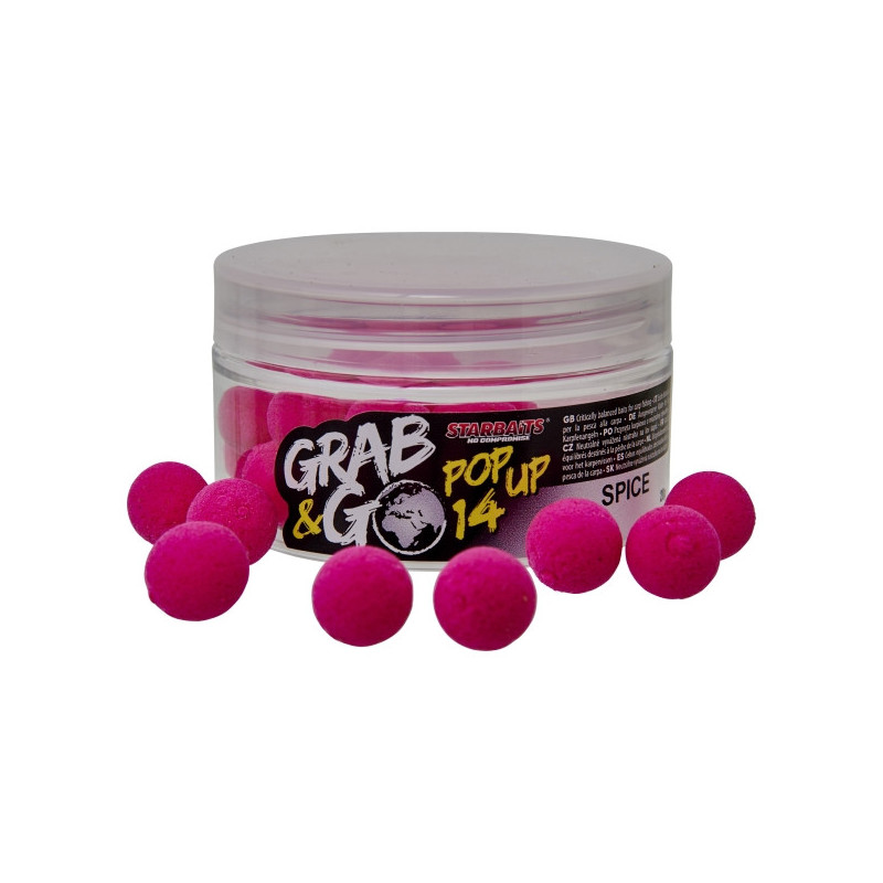 Starbaits - Pop Up Grab and Go Spice 14mm Starbaits - Pop Up Grab and Go Spice 14mm