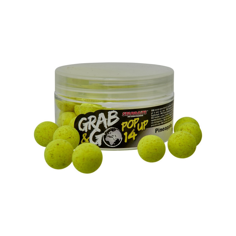Starbaits - Pop Up Grab and Go Pineapple 14mm Starbaits - Pop Up Grab and Go Pineapple 14mm