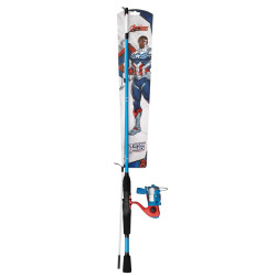 Skakespeare - Combo Canne + Moulinet Junior Marvel Avengers Captain América