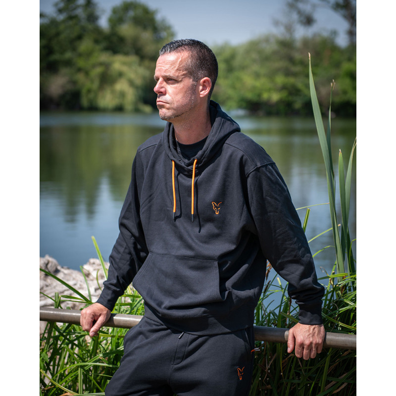 Fox - Classic Hoody Black-orange Fox - Classic Hoody Black-orange