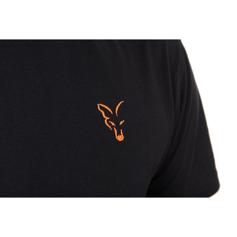 Fox - Classic Tee-Shirt Black Orange Fox - Classic Tee-Shirt Black Orange