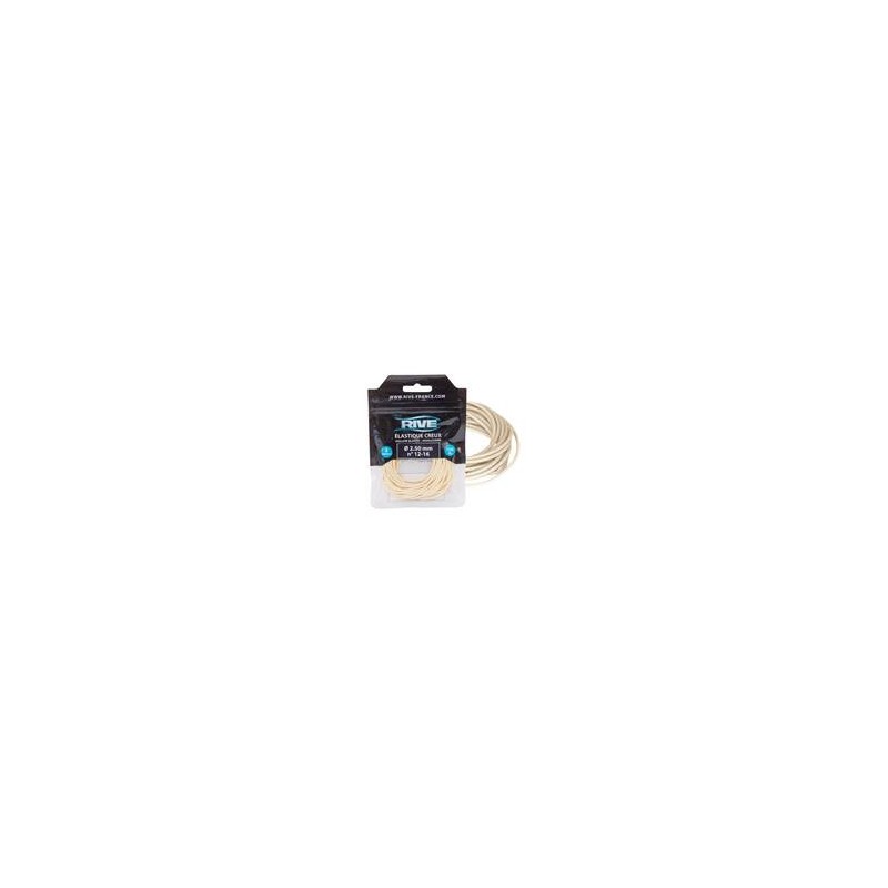 ÉLASTIQUE CREUX - 2.50 MM X 3M - BLANC RIVE ÉLASTIQUE CREUX - 2.50 MM X 3M - BLANC RIVE