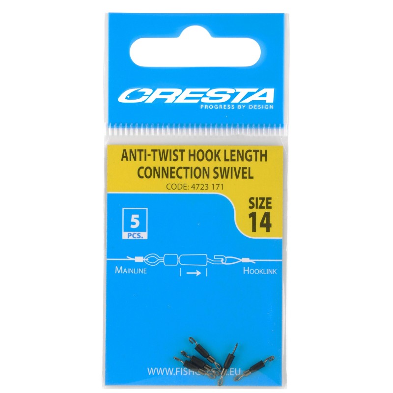 AGRAFE RAPIDE BAS DE LIGNE HOOK LENGTH CONNECTION SWIVEL CRESTA