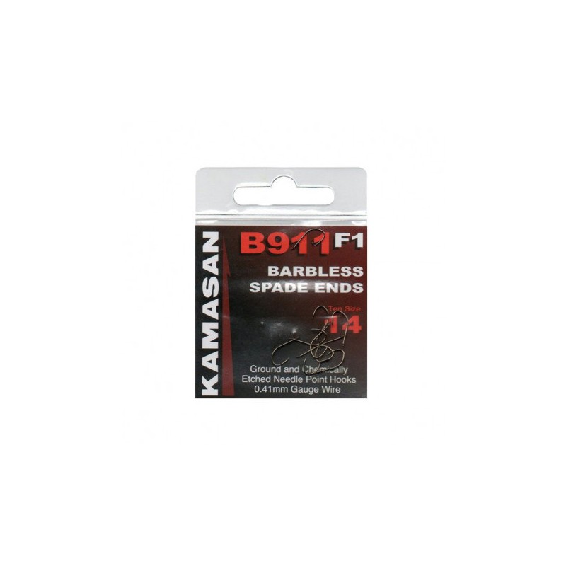 HAMEÇON A PALETTE B911 F1 SPADE SANS ARDILLONS KAMASAN