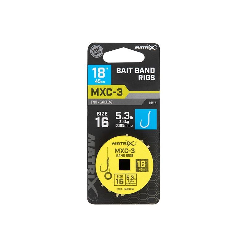 HAMEÇON MONTE MXC-3 45CM BAIT BAND RIGS MATRIX