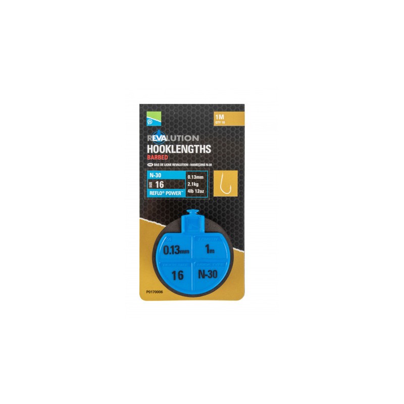 HAMEÇON MONTEE REVALUTION NATURAL N-30 PRESTON INNOVATIONS