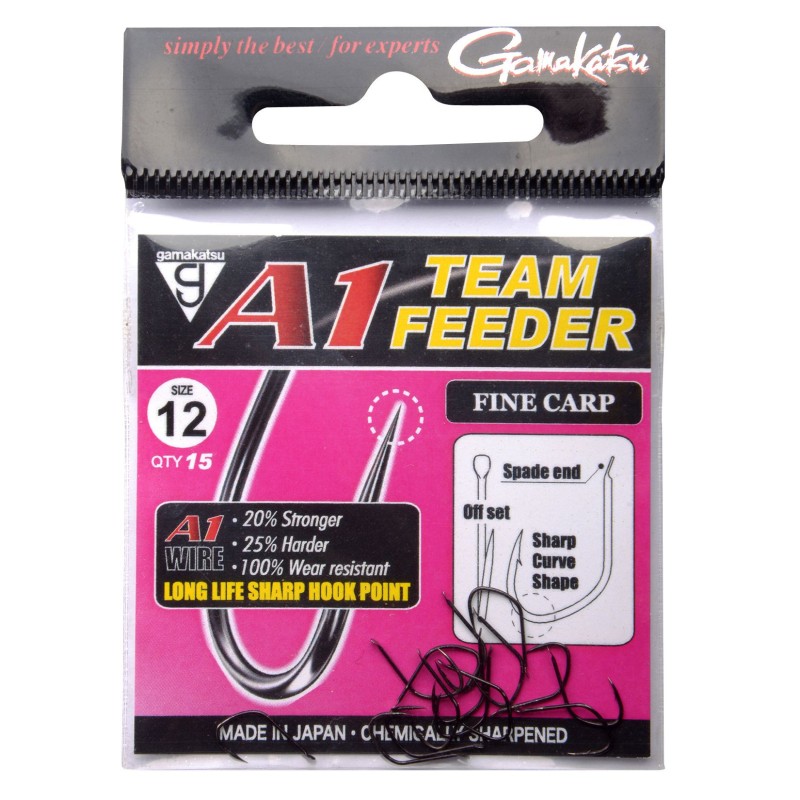 HAMEÇON A1 TEAM FEEDER FINE CARP GAMAKATSU