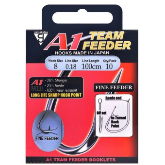 HAMEÇON MONTE A1 TEAM FINE FEEDER 100CM GAMAKATSU