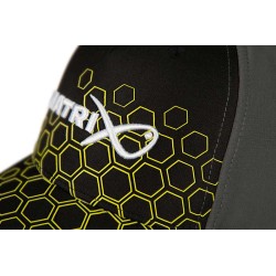 CASQUETTE HEX PRINT BASEBALL CAP BLACK MATRIX