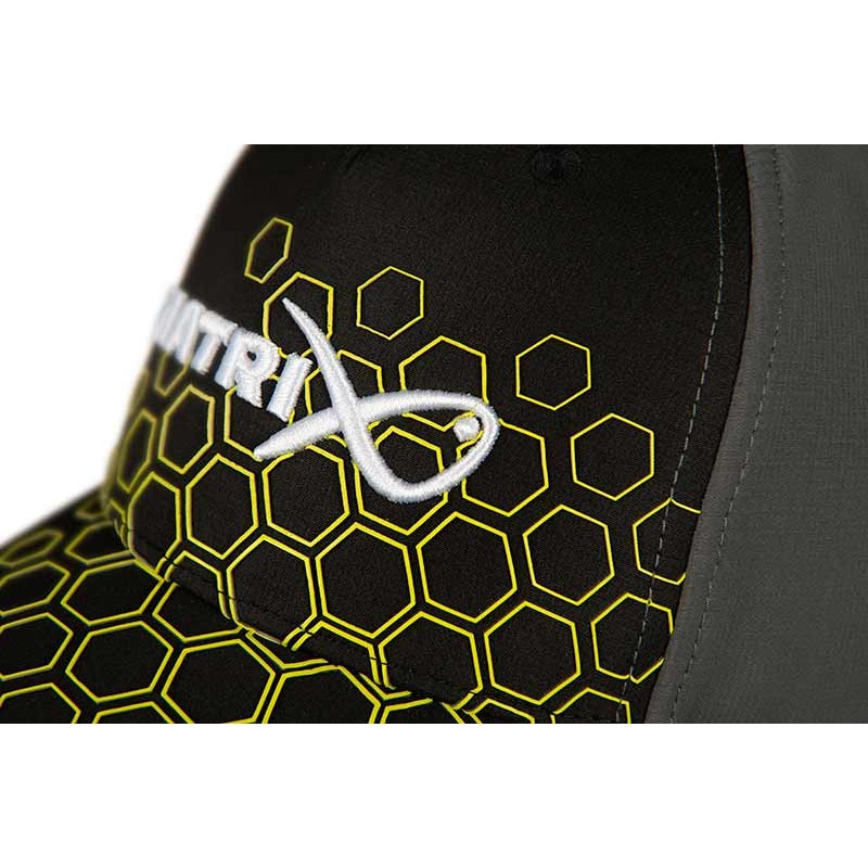 CASQUETTE HEX PRINT BASEBALL CAP BLACK MATRIX