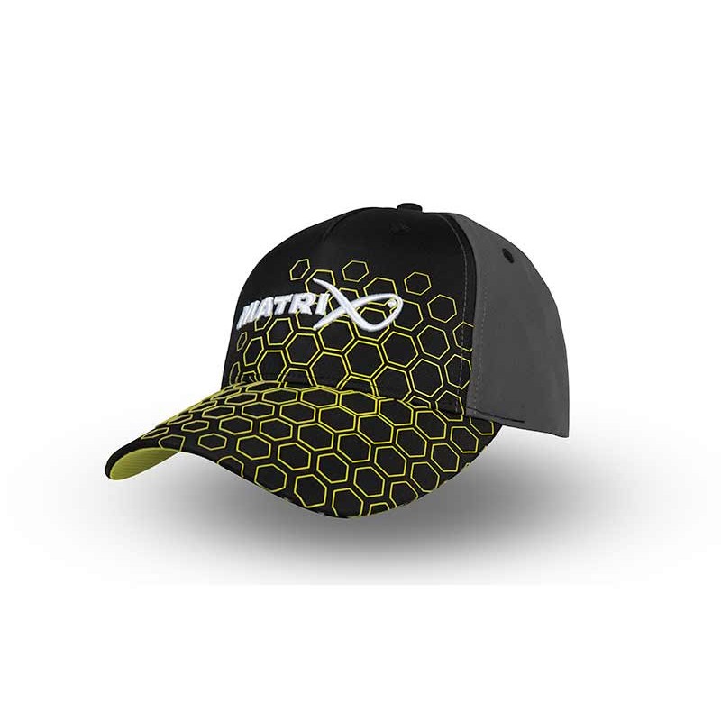 CASQUETTE HEX PRINT BASEBALL CAP BLACK MATRIX