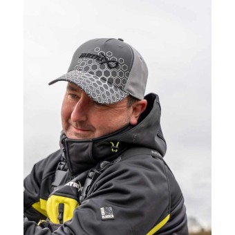 CASQUETTE HEX PRINT BASEBALL CAP GREY MATRIX