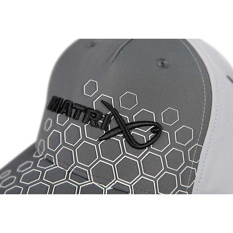 CASQUETTE HEX PRINT BASEBALL CAP GREY MATRIX