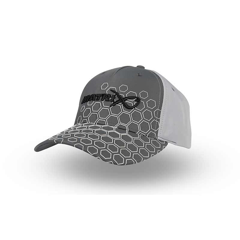 CASQUETTE HEX PRINT BASEBALL CAP GREY MATRIX