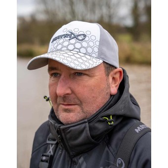 CASQUETTE HEX PRINT BASEBALL CAP WHITE MATRIX