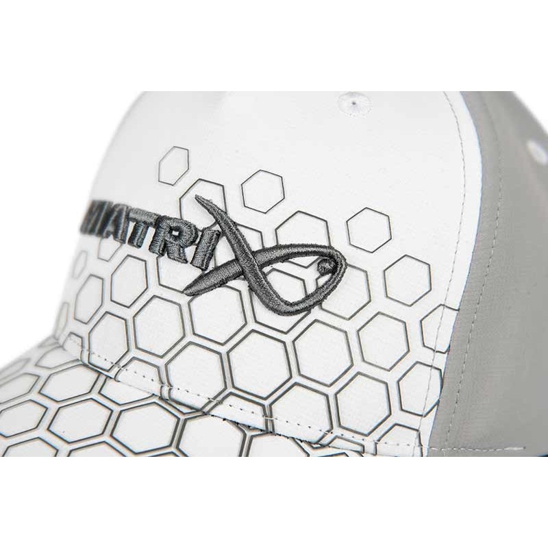CASQUETTE HEX PRINT BASEBALL CAP WHITE MATRIX