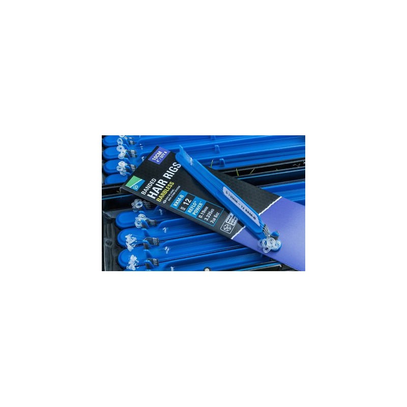 HAMEÇON MONTÉ KKM-B BANDED HAIR RIG ELASTIQUE PRESTON INNOVATIONS