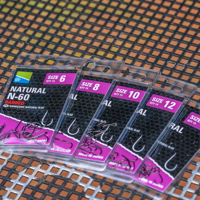 HAMEÇON A PALETTE NATURAL N-60 AVEC ARDILLON PRESTON INNOVATIONS