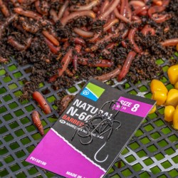 HAMEÇON A PALETTE NATURAL N-60 AVEC ARDILLON PRESTON INNOVATIONS