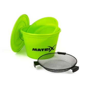 LOT AMORCAGE BAIT BUCKET SET LIME MATRIX