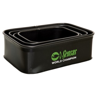 LOT DE 5 BACS RIGIDES EVA BAIT BOX 4 EN 1 SENSAS