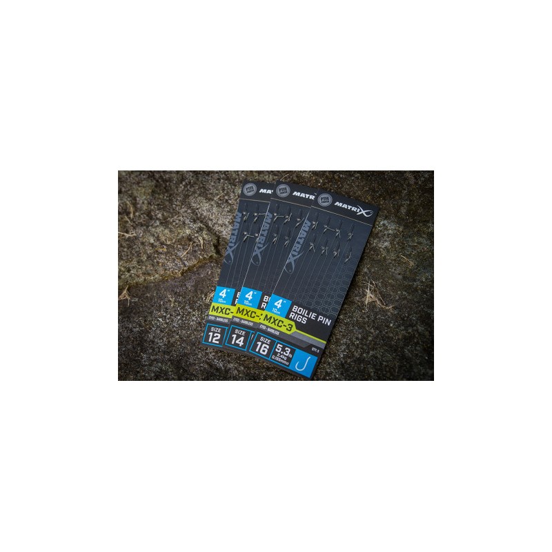 HAMEÇON MONTÉ MXC-3 BAYONETS 10CM BOILIE PIN RIGS MATRIX