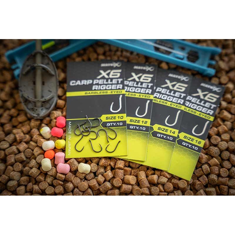 HAMEÇON MX6 CARP PELLET RIGGER MATRIX