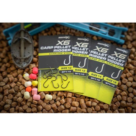 HAMEÇON X6 CARP PELLET RIGGER MATRIX