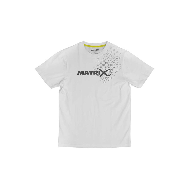 T-SHIRT HEX PRINT WHITE  MATRIX