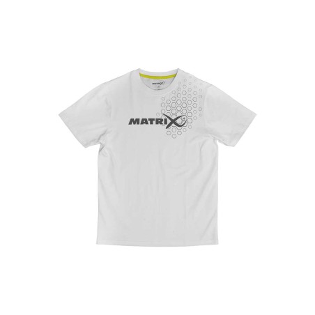 T-SHIRT HEX PRINT WHITE  MATRIX
