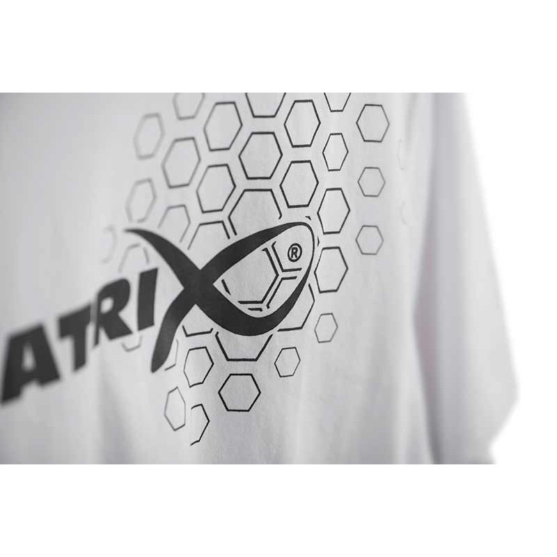 T-SHIRT HEX PRINT WHITE  MATRIX