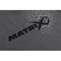 T-SHIRT HEX PRINT GREY MATRIX