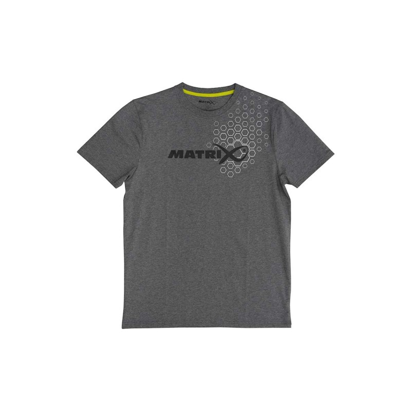 T-SHIRT HEX PRINT GREY MATRIX