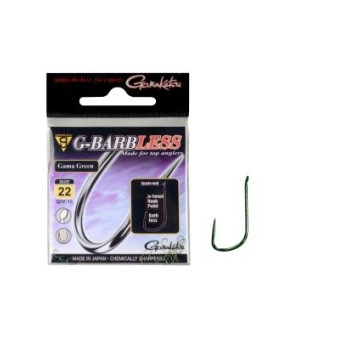 HAMEÇON G-BARBLESS  GREEN GAMAKATSU