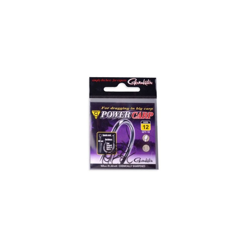 POWER CARP FLATTED EYE BARBLESS GAMAKATSU POWER CARP FLATTED EYE BARBLESS GAMAKATSU