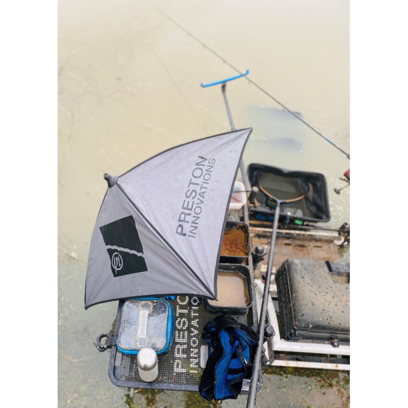 OMBRELLE A ESCHE OFFBOX GREY BAIT BROLLY PRESTON INNOVATIONS