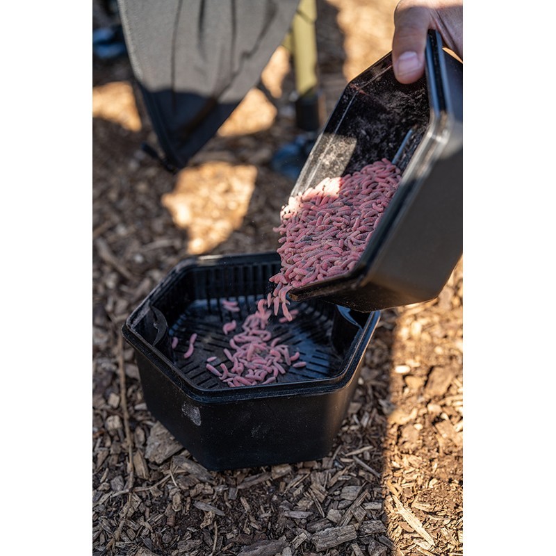 BOITE A ESCHES SECURE LOCK BAIT BOX AND SIEVE ZEBCO