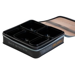 TROUSSE A APPÂTS AVEC BOITES  TEAM GURU BAIT SYSTEM GURU