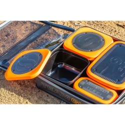 TROUSSE A APPÂTS AVEC BOITES  TEAM GURU BAIT SYSTEM GURU