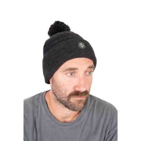 BONNET GREY SHERPA BOBBLE HAT GRIS MATRIX
