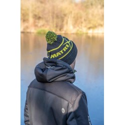 BONNET LIME ET GREY BOBBLE HAT MATRIX