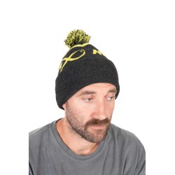 BONNET LIME ET GREY BOBBLE HAT MATRIX